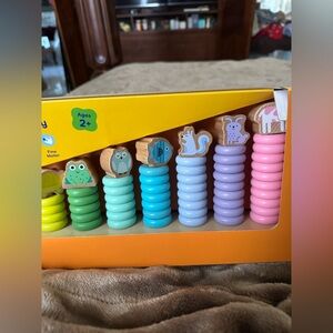 Colorful Animal Stacking Rings Toy